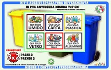 6 ETICHETTE ADESIVE RACCOLTA