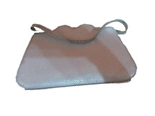 Lotto 2307 borsa pochette donna argento cerimonia