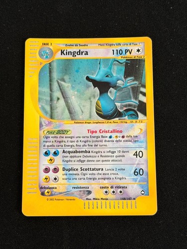 Kingdra crystal holo - crystal, aquapolis