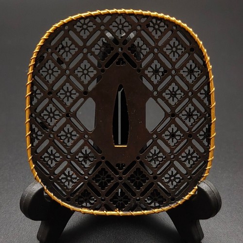 Japanese karakusa tsuba os21 - japanese,