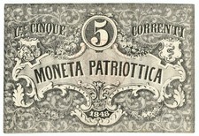 5 LIRE CORRENTI MONETA
