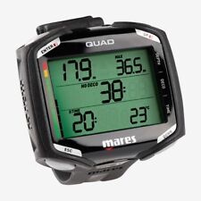 Mares Quad Computer per Immersioni Unisex, Taglia Unica - Nero