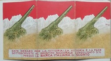 OPUSCOLO PRESTITO NAZIONALE CANNONI BANCA WW1 GUERRA MONDIALE FANTE REGNO