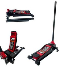 Crick Auto 4 Ton Cric Carrello Sollevatore idraulico Doppio Pistone Ribassato