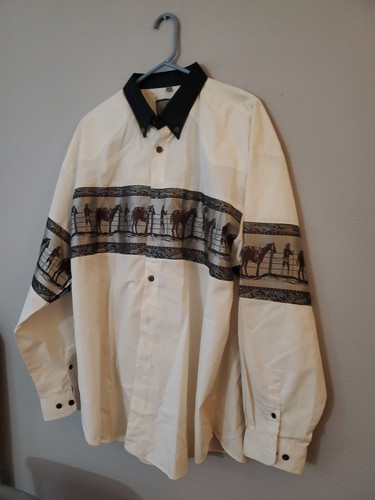 Camicia western uomo manica