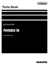 Komatsu PC450LC-7K Manuale catalogo ricambi escavatore SN K40001-UP