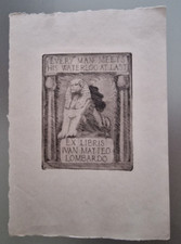 TRAMONTIN VIRGILIO. Ex libris Ivan Matteo Lombardo. C3 90 x 70. 1948.