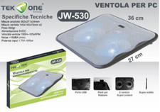 VENTOLA PER RAFFREDDAMENTO PC COMPUTER DOPPIE VENTOLE NOTEBOOK PORTATILE