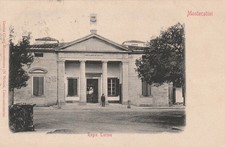 MONTECATINI (PT) CARTOLINA - REGIE TERME X NAPOLI FRANCOBOLLO ASPORTATO-1910