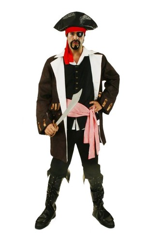 Costume pirata caraibico uomo