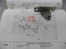 STAFFA PER LEVA PEDALE ACCELERATORE FIAT 50 NC FIAT 8558260
