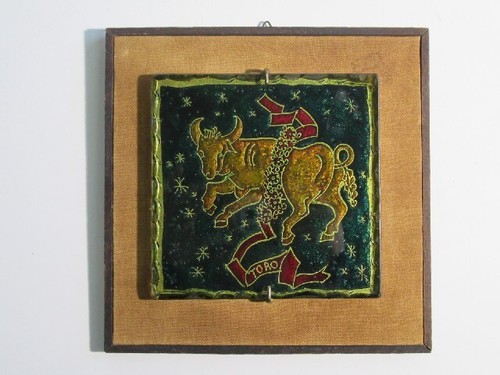 Quadro scultura toro vetro - , oro