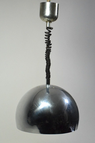 Lampadario calotta açciaio - lampadario, a