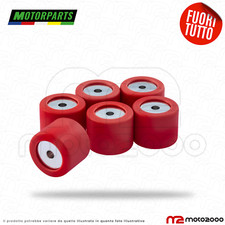 KIT 6 RULLI 15X12 4 grammi PER VARIATORE ORIGINALE MBK CW BOOSTER NITRO 50 cc