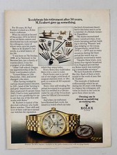 Pubblicità Vintage ROLEX Datejust Jubilee Oro Anni 70 Seventies Orologio Gold