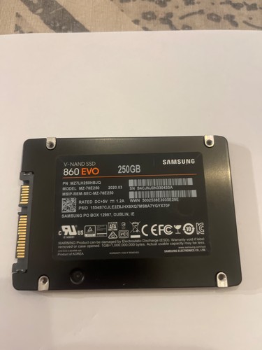 1disque dur ssd samsung 860evo - ssd,