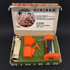 ‘70s MINIBAR VELOX ESPRESSO ORANGE MACCHINA DA CAFFÈ CON TERMOSTATÒ VINTAGE