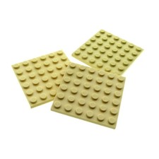 3x Lego piastra di costruzione