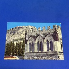 TAORMINA BADIA VECCHIA IN ALTO CASTEL MOLA - CARTOLINA A COLORI