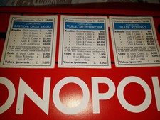 monopoli- carte propietà lire