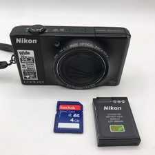 Nikon COOLPIX S8000 14.2 MP Digital Camera 4GB SD Card Original Battery