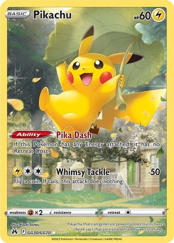Pikachu gg30 gg70 pokemon - -, gg30/gg70