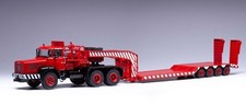 IXOMODELS - BERLIET TB 015 M3 6x4 1960 con porta macchine 4 assi rosso - 1/43...