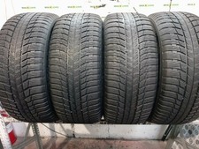 4 PNEUMATICI USATI 245 50 R18 100H BRIDGESTONE BLIZZAK LM001 RUNFLAT INVERNALI