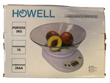 BILANCIA DA CUCINA DIGITALE HBC673B HOWELL 5KG - 2XPILE AA