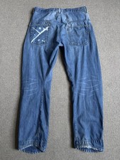 Denim vintage Levi’s Engineered cuciture intrecciate blu chiaro taglia 34 x 32