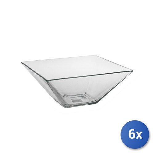 Coppe vetro trasparente - 6x,