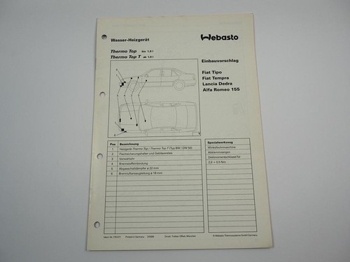 Fiat tipo lancia - alfa, romeo