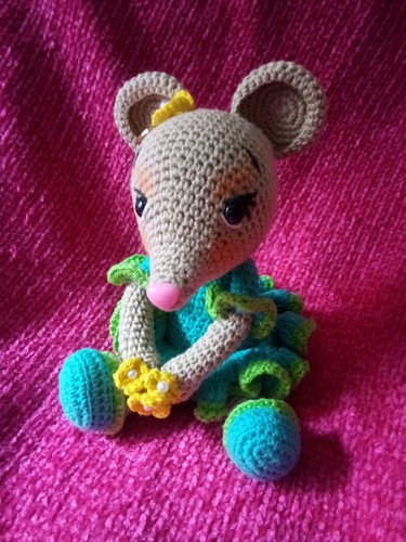 Amigurumi topina blu fatta - amigurumi,