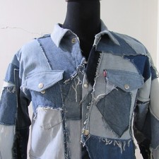 Giacca denim uomo fatta a mano
