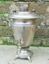 GRANDE SAMOVAR ANTICO RUSSO RAME OTTONE FINE 800 ALTO 48 CM
