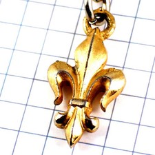 Portachiavi giglio emblema oro