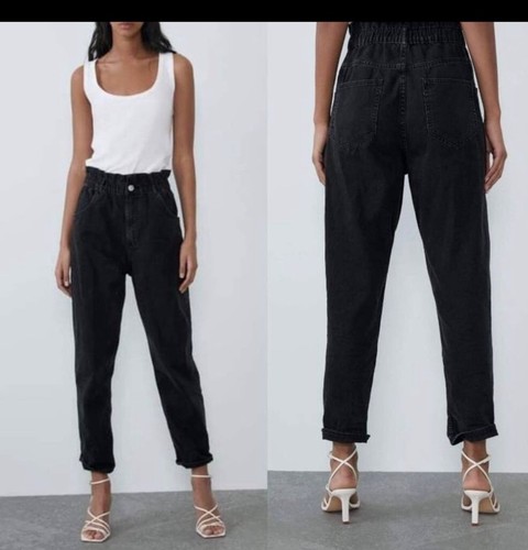 Jeans zara paper bag - baggy, fit