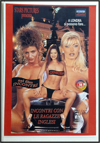Locandina erotica xxx 31x45 - xxx, cm.31x45