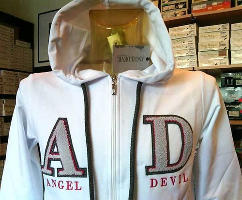 Felpa uomo angel devil - uomo, con
