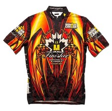 Maglia ciclismo uomo vintage Sugoi 2003 Subaru Iron Man Triathlon Finisher Canada taglia L