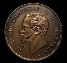 Regno d'Italia Vittorio Emanuele II - 5 CENTESIMI 1861 MILANO - Cartellino FDC