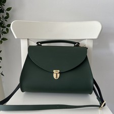 Borsa a tracolla The Cambridge Satchel Company "The Poppy" in pelle verde corsa