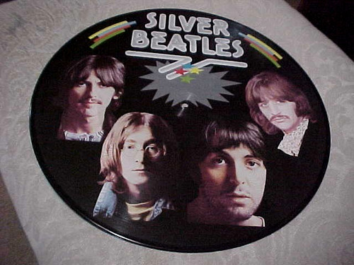 Silver beatles picture - beatles, disc