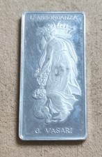 L' Abbondanza - G. Vasrai Raro Lingottino Argento 925 Gr 25 Usato