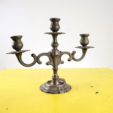 candelabro in peltro vintage