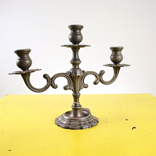 Candelabro peltro vintage - candelabro,