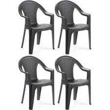 SET 4 SEDIE DA GIARDINO KORA