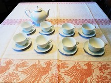 Richard Ginori – Museo Bianco-  Teiera,  8 tazze da The con Piattino