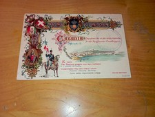 CARTOLINA CATANIA 22° REGGIMENTO CAVALLEGGERI ILLUSTRATA