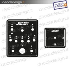 Adesivo per quadro utenze strumenti + selettore joker boat clubman gommone